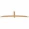 Ekena Millwork Bellingham Timber Gable Bracket, Western Red Cedar, 108"W x 31 1/2"H x 1 1/2"D x 5 1/2"F, 7/12 Pitch GBW108X31X0206BEL00SWR - alternate 3